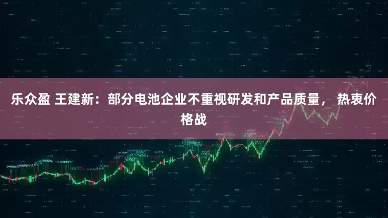 乐众盈 王建新：部分电池企业不重视研发和产品质量， 热衷价格战