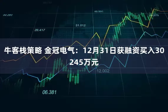 牛客栈策略 金冠电气：12月31日获融资买入30245万元